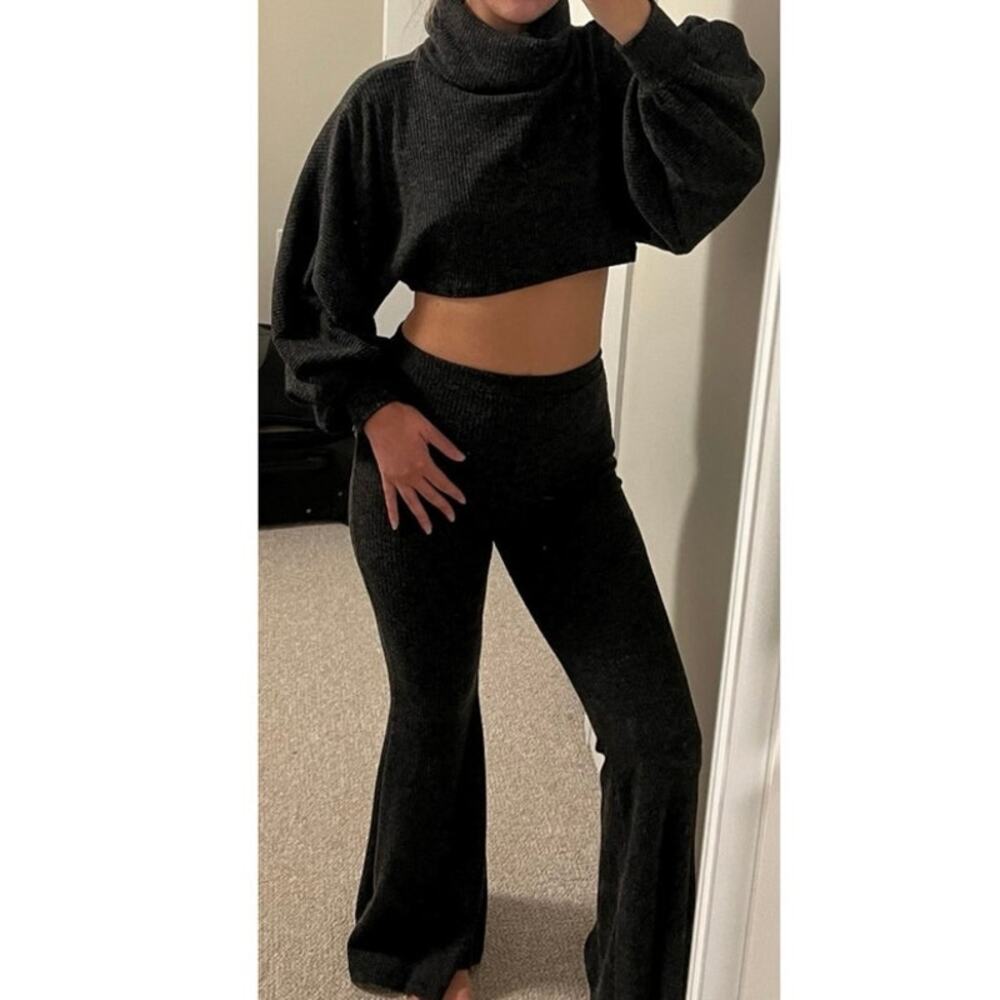 Grey two piece loungewear set